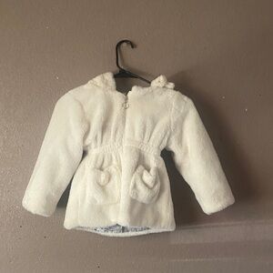 Cozy White Faux Fur Jacket